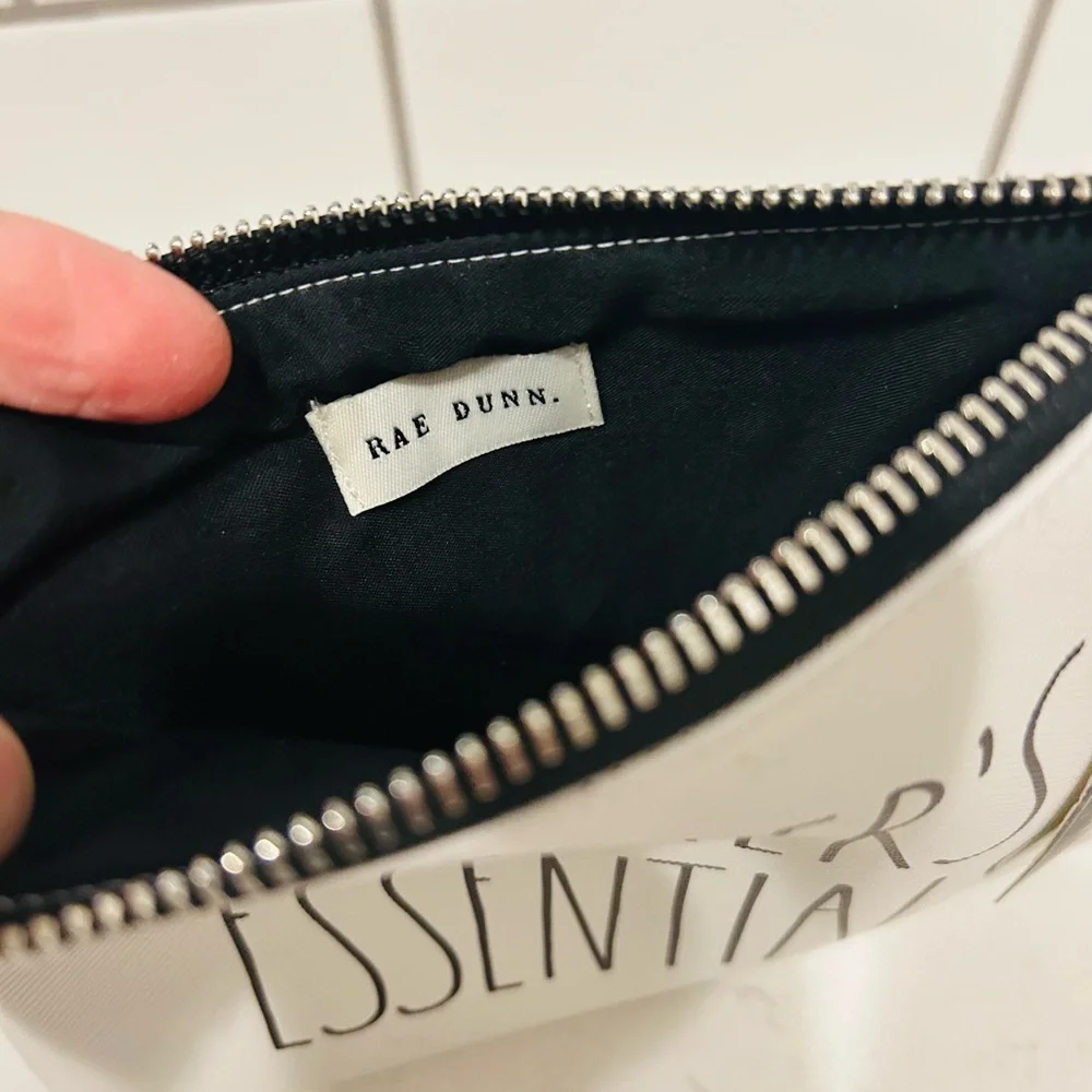 Rae Dunn White Teacher's Essentials Pouch